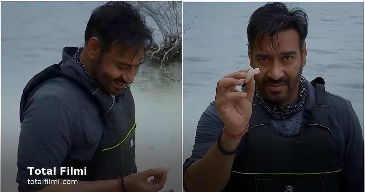 Ajay Devgn ate raw fish on Bear Grylls show