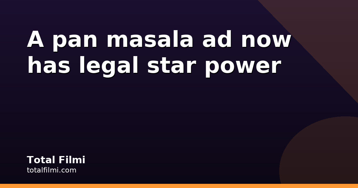 Ajay Devgn fights Vimal Elaichi ad notice in Bombay HC