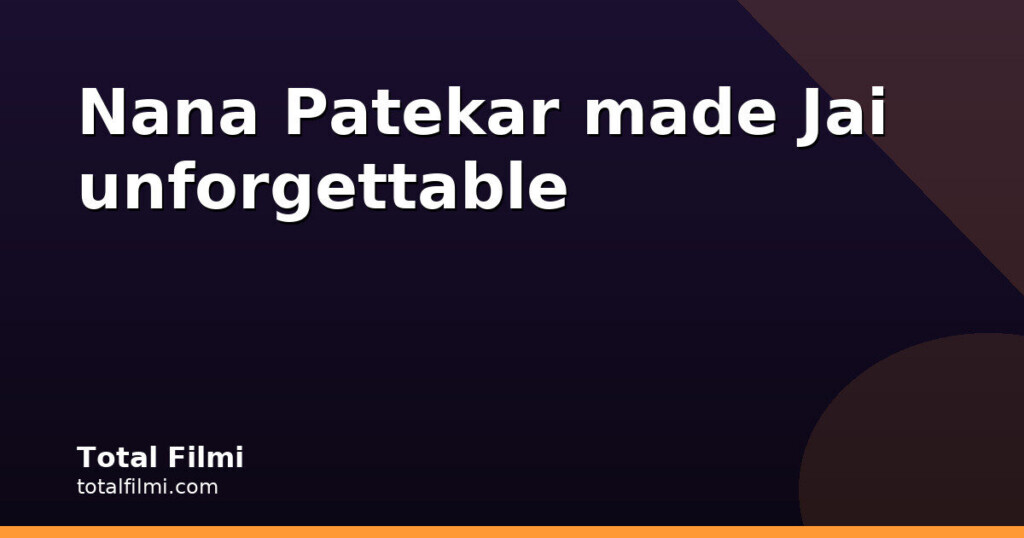 Aziz Mirza on Nana Patekar's Irreverent Jai