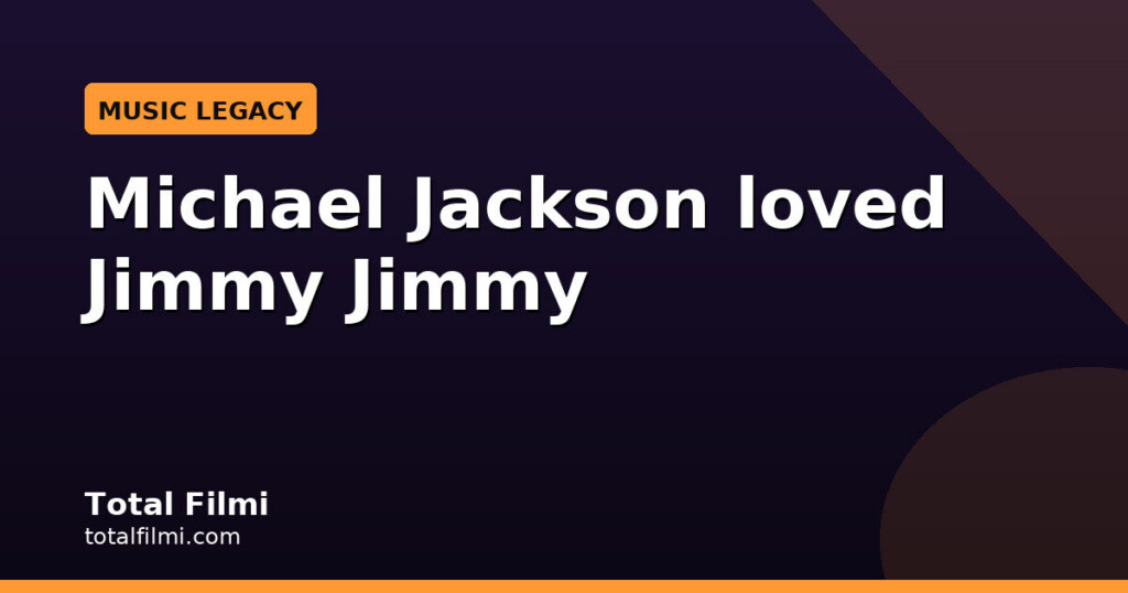 Michael Jackson told Bappi Lahiri he loved Jimmy Jimmy
