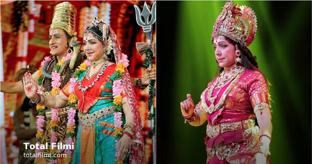At 77, Hema Malini Dances as Goddess Durga at Navratri