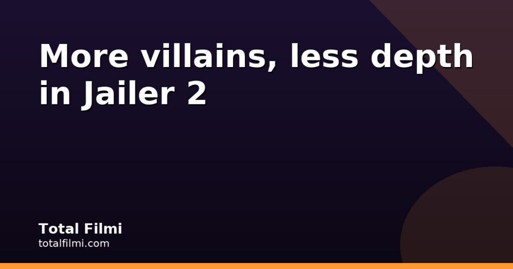 Three arcs land, the rest stay thin in Jailer 2