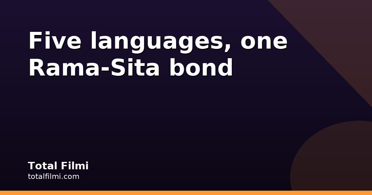 Mangal Rang: 5 languages trace Ramayana's Rama-Sita bond