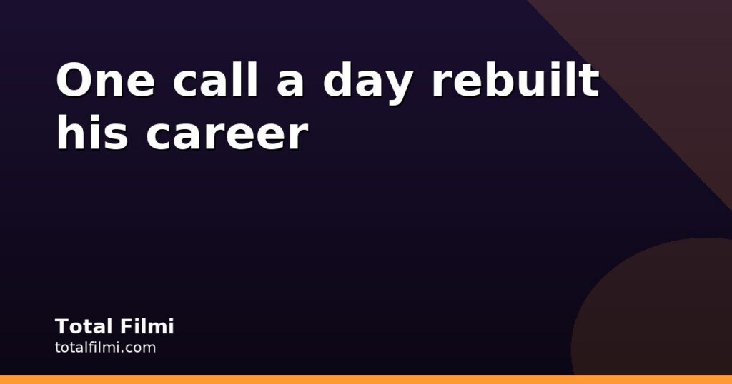 Manoj Bajpayee: One Call a Day to Build a Better Career