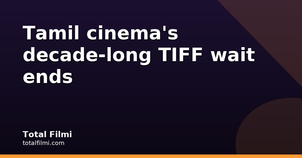 Mari Selvaraj Praises Dorothy, First Tamil Film at TIFF in Decade