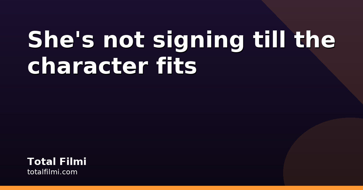 No new film signed, next reveal by December