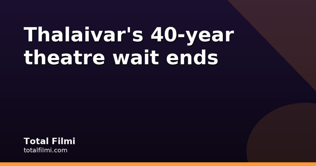 Rajinikanth Watches Jailer 2 with Fans After 40 Years