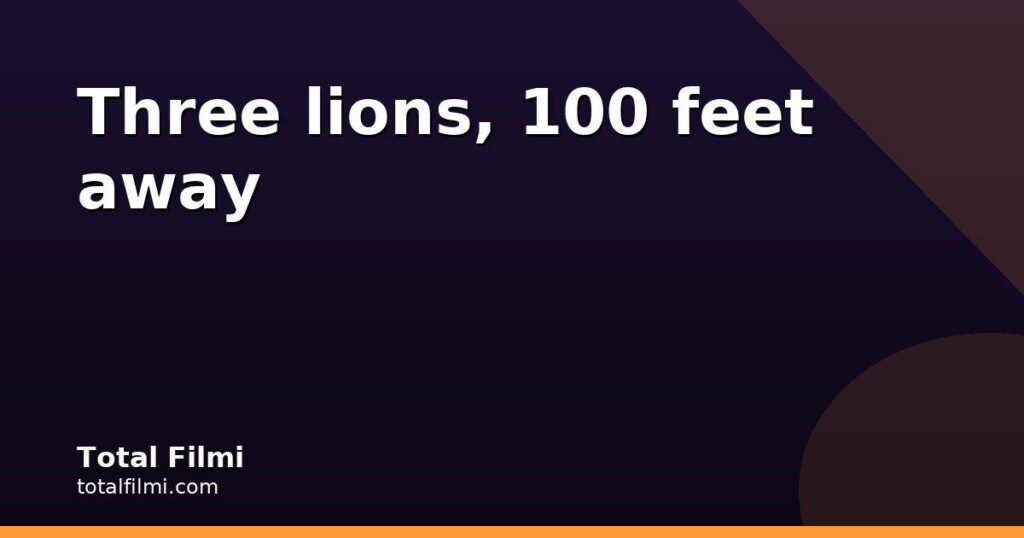 Ranbir proposed with three lions just 100 feet away