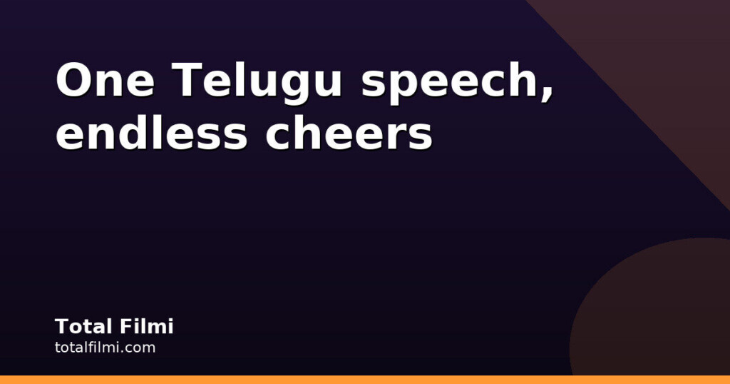 Ranbir's Telugu speech wins hearts at the Ramayana event