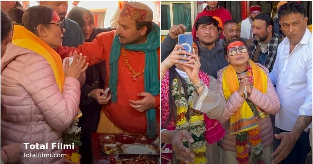 Rani Mukerji Offers Prayers at Badrinath, Poses With Devotees