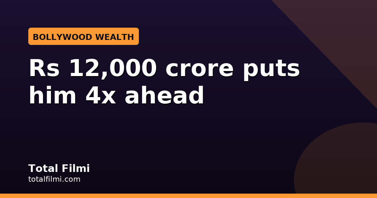 Shah Rukh Khan Pegged at Rs 12,000 Crore, 4x Salman, Aamir