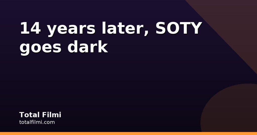 After 14 Years, Student of the Year Goes Spooky